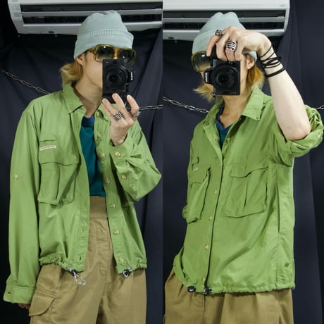 90s ExOfficio Ramake Short Length Box Silhouette Fishing Nylon B/D 2way S/S L/S Shirts Jacket