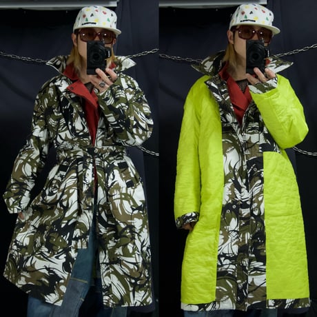 Diesel Reversibile Tribal Camo Fishtail Mods Coat