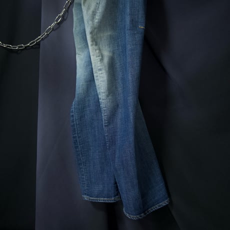 ENERGIE Italy made 3D Cut Draping Wash Loose Straight Denim