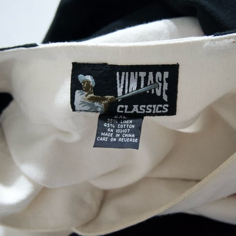 RAW BLUE 2XL Oversized Linen Baseball Shirts
