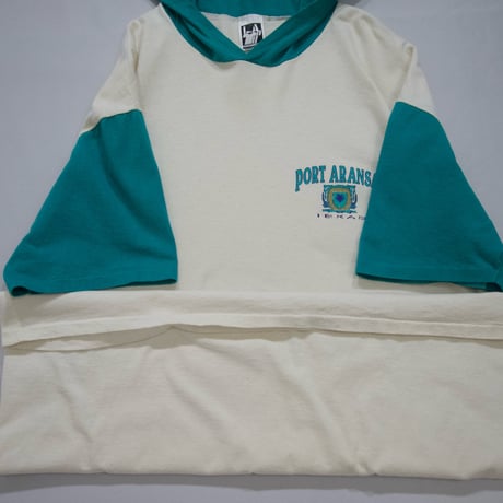 90s LA SPORTS USA made S/S Design Hoodie
