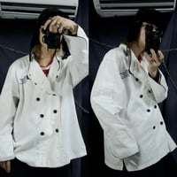 ChefWorks Collage Embroidery Double Breasted Cook Shirts Jacket