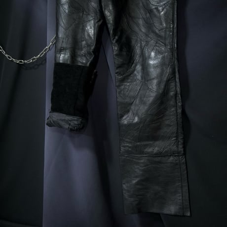 Euro Leather TSUGIHAGI Leather Baggy Pants