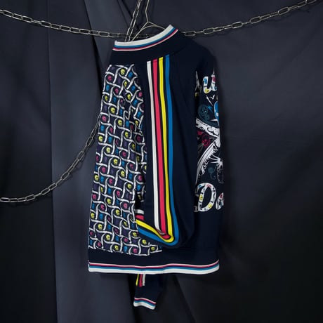 ARTFUL DODGER Skull Embroidery Full Patterns Track Jacket