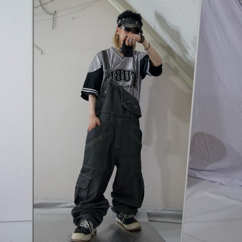 DollsKill 13日の金曜日 ジェイソン y2k バギー カーゴ デニム DollsKill 13日の金曜日 ジェイソン y2k バギー カーゴ デニム