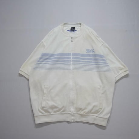 90s~00s SeanJohn Pile Short Sleeves Track Jacket