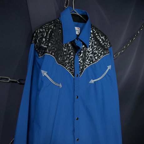 ACE OF DIAMOND USA Silver Grittier Tribal Tree Graphics L/S Western Shirts