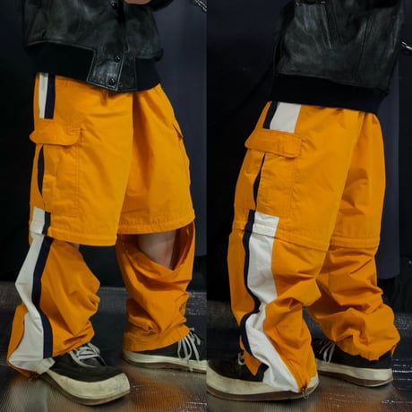 PHYS.SCi PHYSICAL SCIENCE 2way Detachable PU Coated Sideline Cotton×Nylon Cargo Pants/Shorts