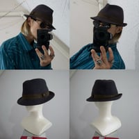 Aquascutum ORMEZZANO Italy made Stripe Wool Felt Hat