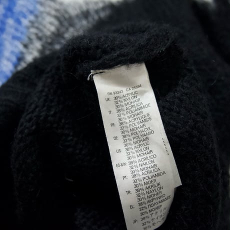 Diesel Made in Italy Abstract Patterns Mohair Knit