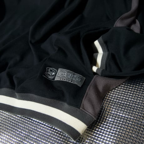 00s SOUL 4L Huge Size Embroidery Logo Ringer RoungNeck Mid Weight L/S Tee/Sweat Shirts