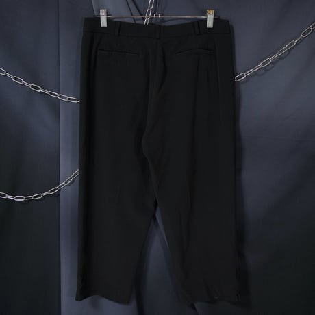 Late90s~Early00s Counterparts Center Press Cropped Tapered Rayon Slacks