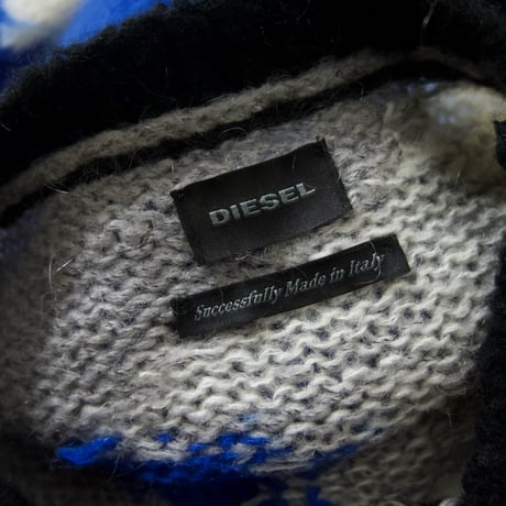 Diesel Made in Italy Abstract Patterns Mohair Knit