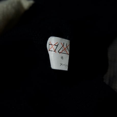 90s~00s ABAHOUSE Emblem Embroidery HalfZip Wool Knit Sweater/Polo Shirts