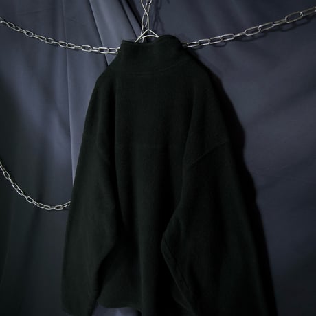 00s c2002 OLDNAVY Silver Embroidery Halfzip Pullover Fleece Jacket