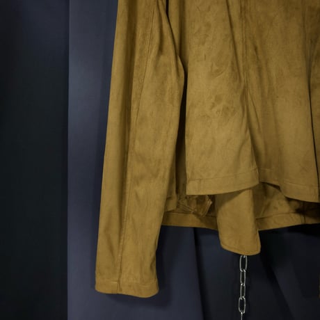 DAMART Short Length Box silhouette Velvet London Type Double Riders Jacket