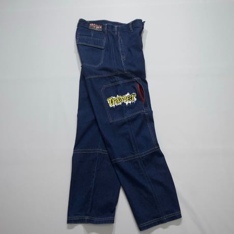 Transer Tech&HipHop Design Baggy Cargo Denim