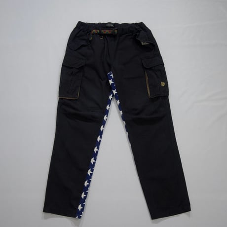 aldies Stars Leopard Ethnic Design Cargo Pants