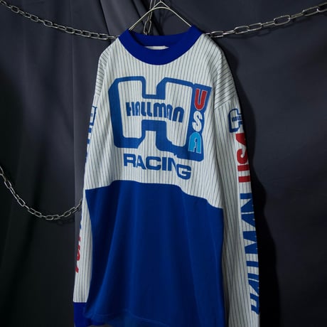 90s USA made HALLMAN RACING L/S Game Shirts