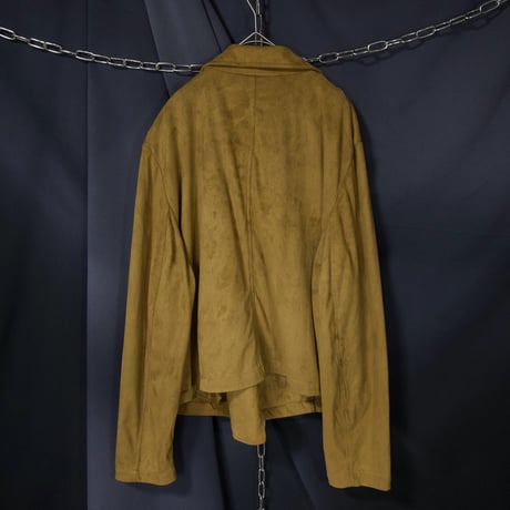 DAMART Short Length Box silhouette Velvet London Type Double Riders Jacket