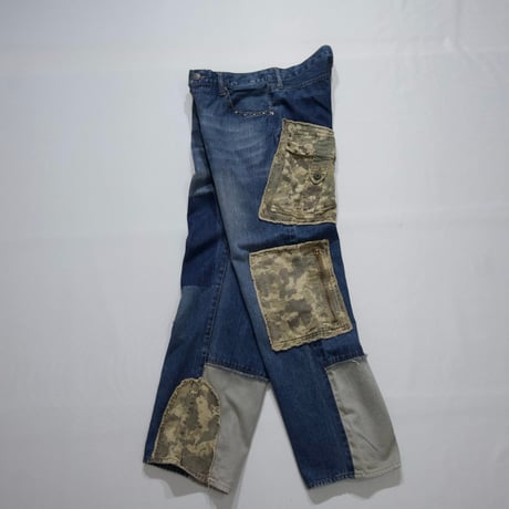 00s PPFM Patchwork Rebuild Denim Pants