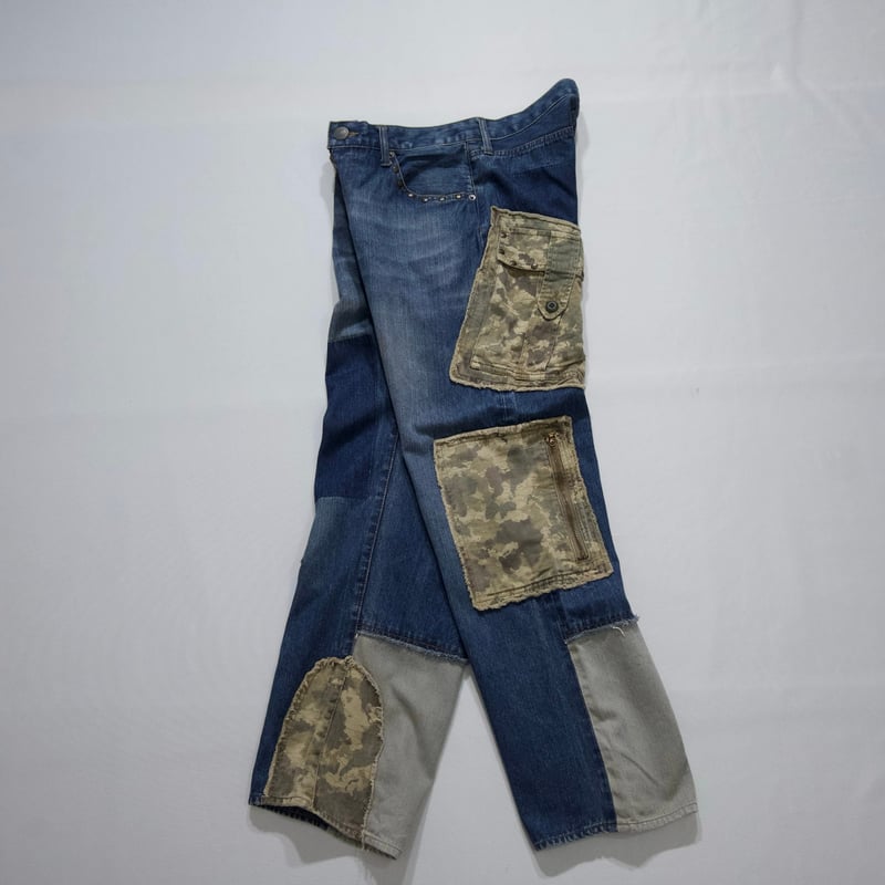 00s PPFM Patchwork Rebuild Denim Pants | HOW Us