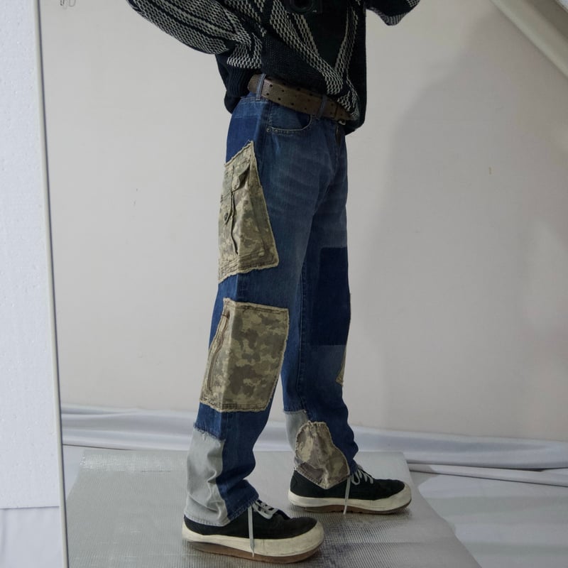 00s PPFM Patchwork Rebuild Denim Pants | HOW Us