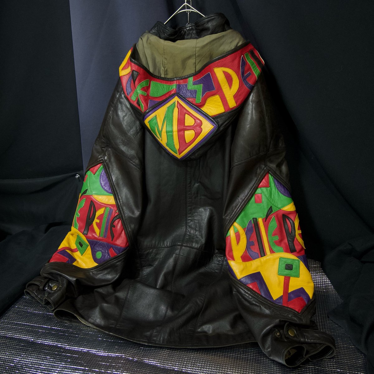 PELLE PELLEマークブキャナン ナイロンジャケット+パンツ上下 90s Marc Buchanan Pelle Pelle Dolman Sleeve Mul