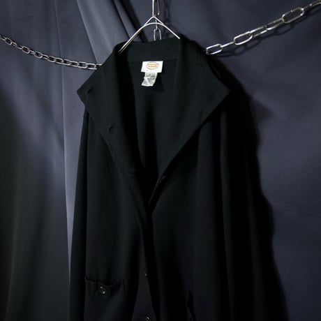 90s Talbots Deformation Collar ( Stand Napoleon Shawl Sailor ) Rayon Blend Jacket