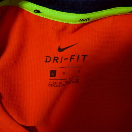 NIKE “Sports Cyber” Acid Psychedelic Color Pocket Gimmick RaglanSleeve L/S Tee