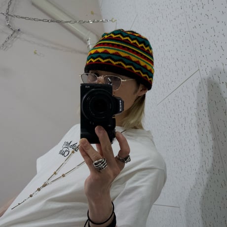 USED Rasta Color Acrylic Knit Cap