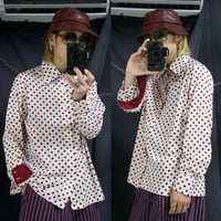 DI PELLINI ROMA PolkaDot L/S Fake Clerical L/S Shirts