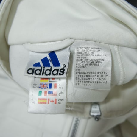 00s c2000 Adidas 4Pockets Rubber PerformanceLogo Silver Zip Track Jacket