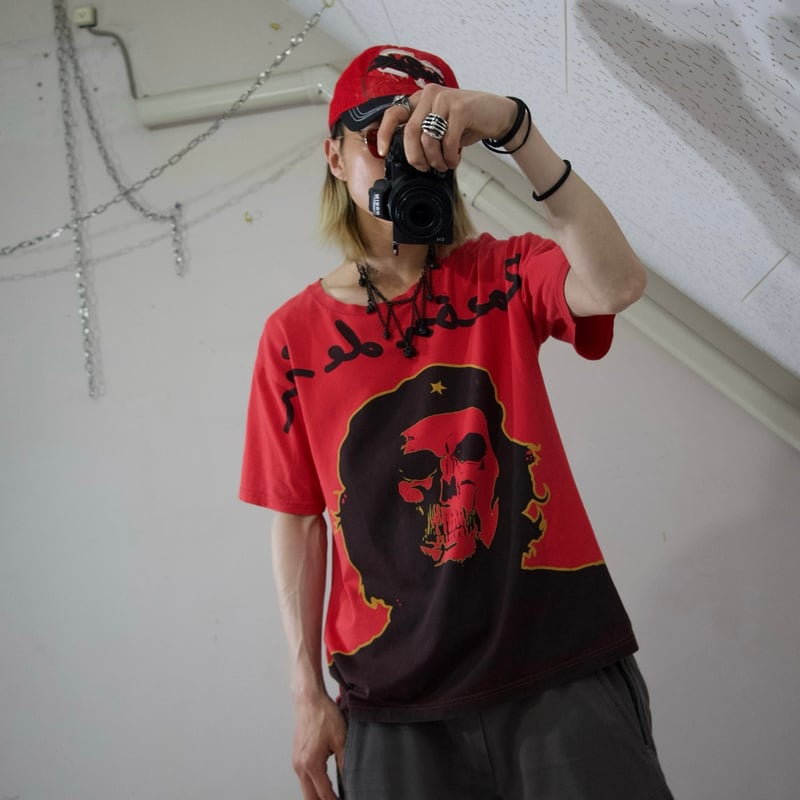 トップス PPFM Sequin skull long tee Archive paradise_20lost_SZNF104WHT_M-