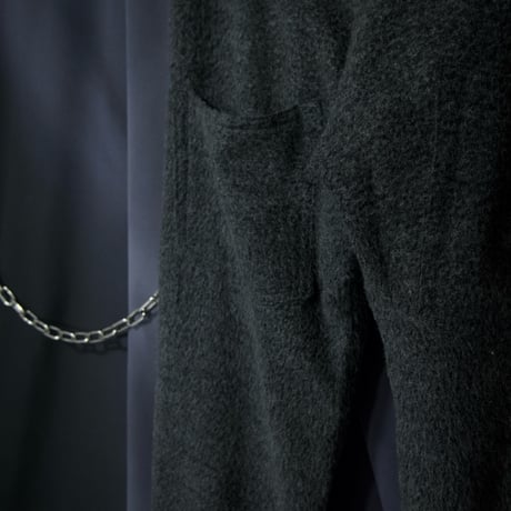 90s beauty beast Mohair×Rayon 3D Cutting Wool Pants