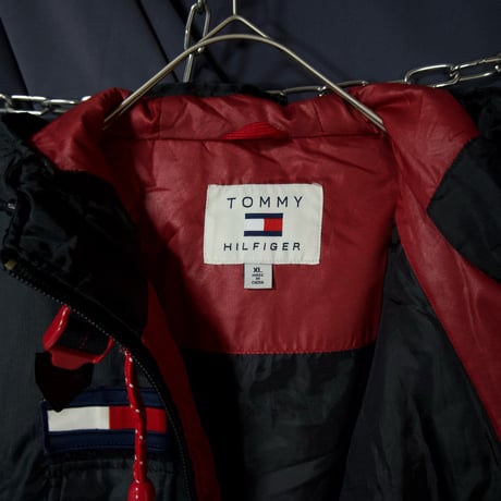 Tommy Hilfiger Multi Zipper&Pockets HighGimmick Parachute Padding Flight Jacket/Mountain Hoodie