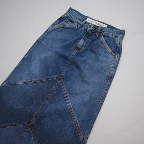 00s GAP Italy made Patched TSUGIHAGI Flare Denim Skirt