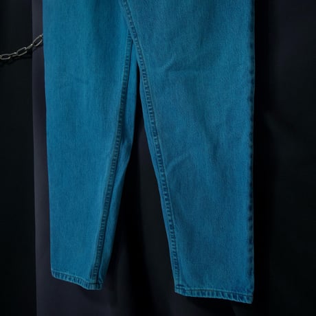 00s c2001 Levi’s USA made 505 Piece Dye Marine Blue Tapered Denim