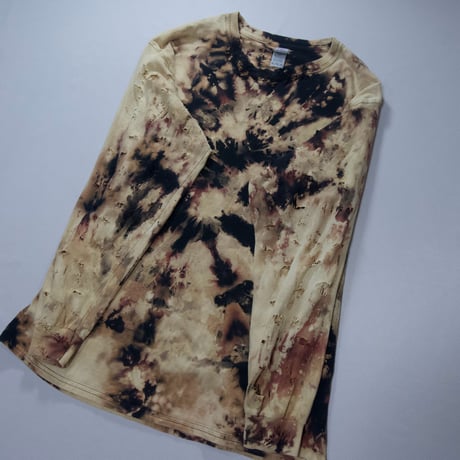 Decadente/Blood Splatter Tie-Dye Patterns Boro,Crush,Damage L/S Tee