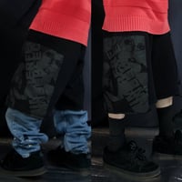 10s PARADOX NewWave Graphic Patches Wide Sweat Short Pants