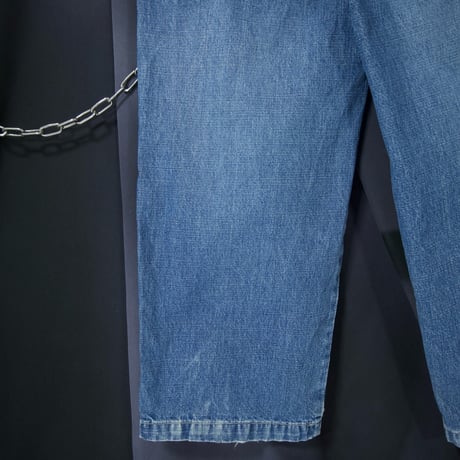 JNCO Wash Blue Embroidery Baggy Denim