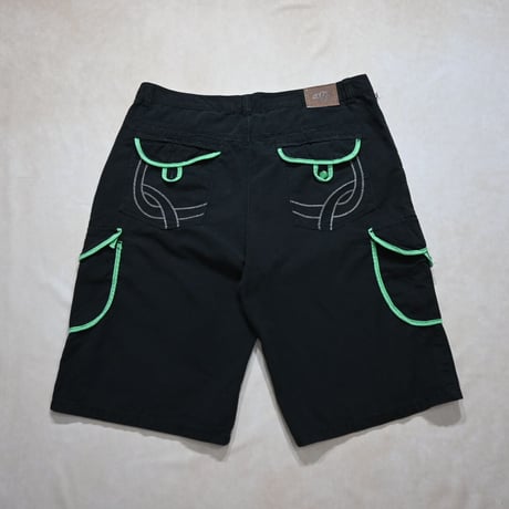 COOGI NeonPiping Design Wide Shorts