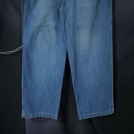 JNCO Wash Blue Embroidery Baggy Denim