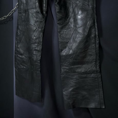 Euro Leather TSUGIHAGI Leather Baggy Pants