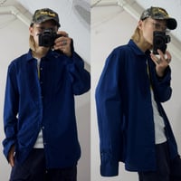 PERRY ELLIS Frill L/S Dress Cotton Shirts