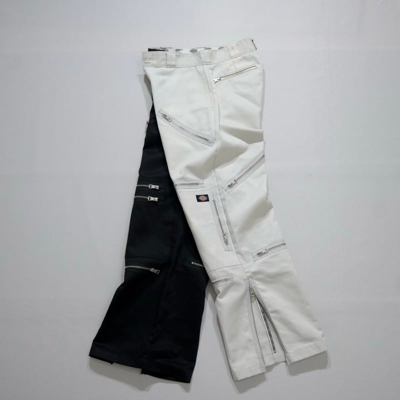 【コラボ】希少　MYne × Dickies ワイドパンツ MYne パンツ 「MYne」ディッキーズクレイジージップバイカラー