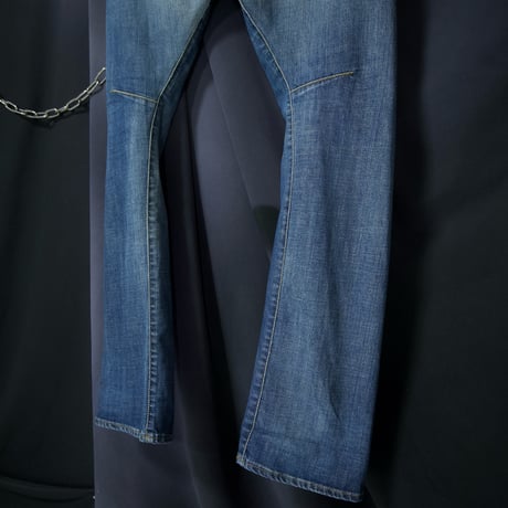 ENERGIE Italy made 3D Cut Draping Wash Loose Straight Denim