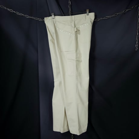 00s c2001 Karl Helmut Embroidery TapeLine Baker Cargo Painter Baggy Pants