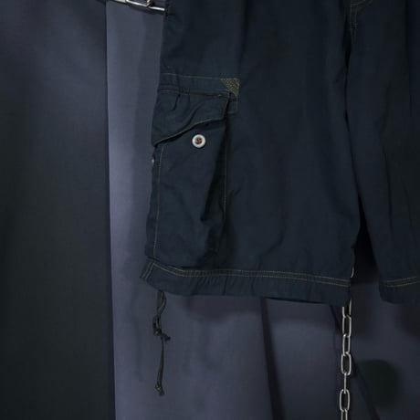 Late00s~ 55DSL Unique Design StitchWork etc.. Parachute Cargo Pants/Shorts