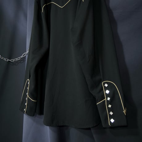 90s Scully Guitar Design Western Cabalry Rayon Shirts